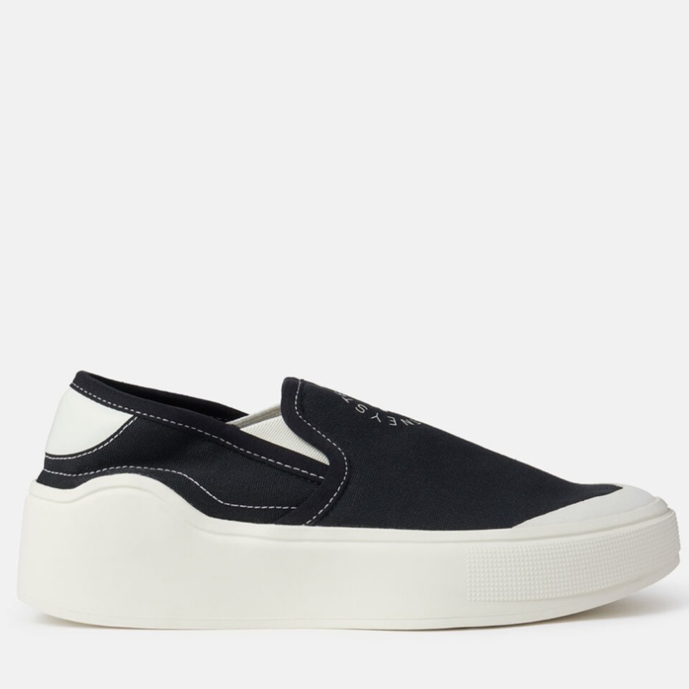Adidas x Stella McCartney court slip-on black unisex sz 10.5 wmn 9.5 men
